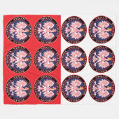 Yorktown Round Polish Texan Fleecedecke (Vorderseite (Horizontal))