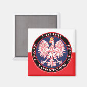 Yorktown Round Polish Texan Magnet (Vorderseite/Rückseite)