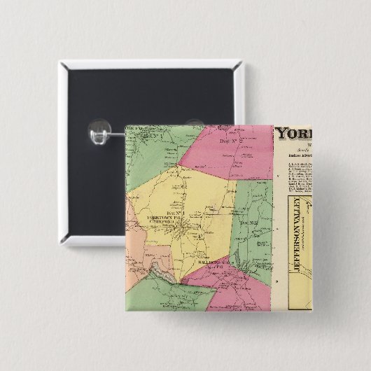 Yorktown, Stadt Button (Vorne & Hinten)