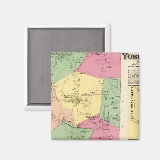 Yorktown, Stadt Magnet (Vorderseite/Rückseite)