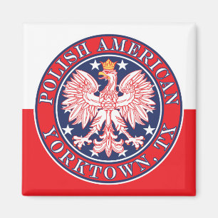 Yorktown Texas Polnischer Adler Magnet
