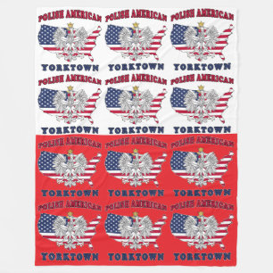 Yorktown Texas Polnischer Amerikaner Fleecedecke