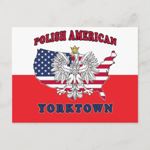 Yorktown Texas Polnischer Amerikaner Postkarte