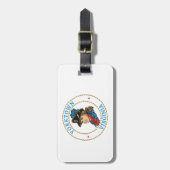 Yorktown Virginia Colonial Gepäckanhänger (Vorderseite vertikal)