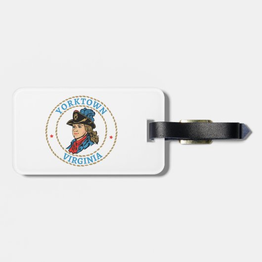 Yorktown Virginia Colonial Gepäckanhänger (Rückseite horizontal)