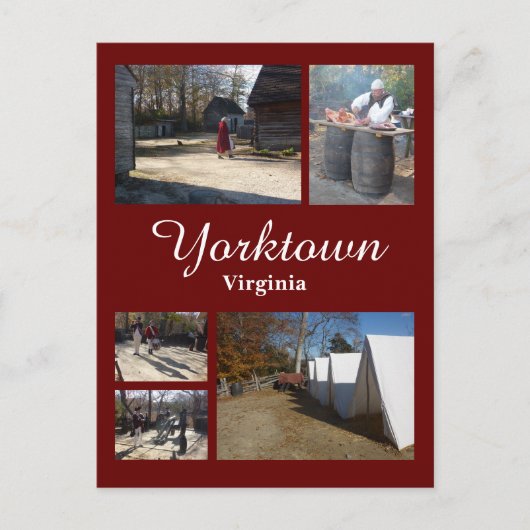 Yorktown (Virginia) Postkarte (Vorderseite)