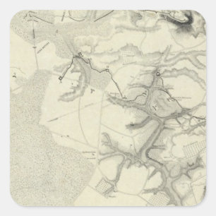 Yorktown, Virginia Quadratischer Aufkleber