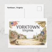 Yorktown Viriginia Postkarte (Vorne/Hinten)
