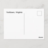 Yorktown Viriginia Postkarte (Rückseite)