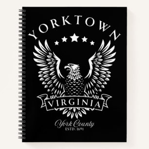 Yorktown York Landkreis Virginia Vintag Eagle Notizblock