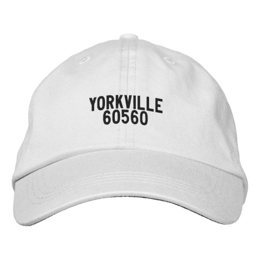 YORKVILLE Illinois Mütze Bestickte Baseballkappe (Vorderseite)