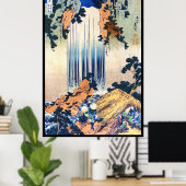 Yoro Waterfall in der Provinz Mino Hokusai Katsush Poster (Heimbüro)