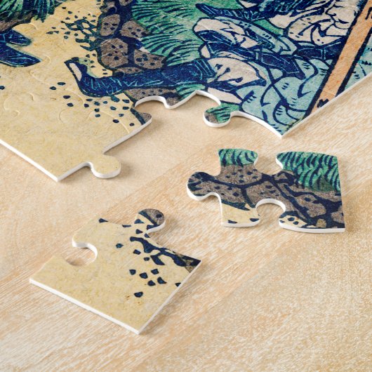 Yoro Waterfall Mino Province by Katsushika Hokusai Puzzle (Seite)