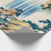 Yoro Waterfall Mino Province von Katsushika Hokusa Geschenkpapier (Ecke)