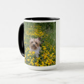Yorshire Terrier Feld Tasse (Vorderseite Links)