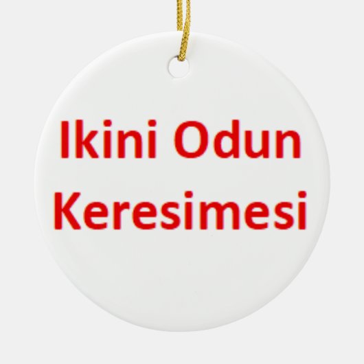 yoruba ikini odun keresimesi Ornament (Vorne)