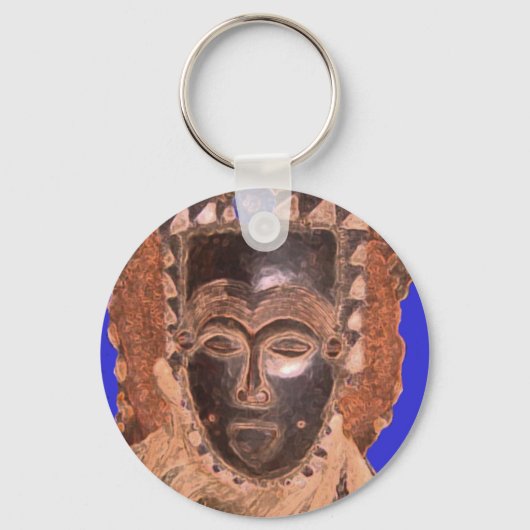 YORUBA MASK SCHLÜSSELANHÄNGER (Vorderseite)