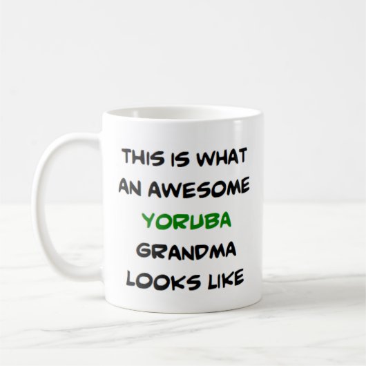 Yoruba-Oma, phantastisch Kaffeetasse (Links)