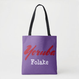 Yoruba Stamm Lila Tasche