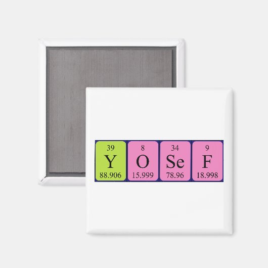 Yosef Periodenmagnet Magnet (Vorderseite/Rückseite)