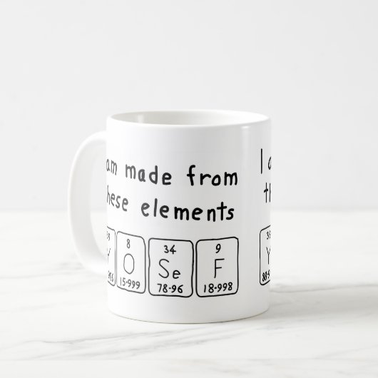 Yosef Periodenname Tasse (Vorderseite Links)