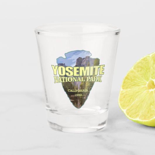 Yosemit (Pfeilspitzen) Schnapsglas (Vorderseite)