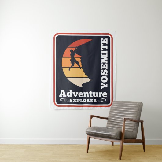 Yosemite Adventure Explorer Wandteppich (Beispiel)