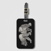 Yosemite-Bär Gepäckanhänger (Vorderseite Vertikal)