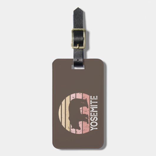 Yosemite Bear Gepäckanhänger (Vorderseite vertikal)