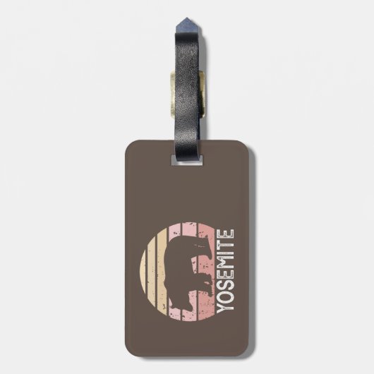 Yosemite Bear Gepäckanhänger (Rückseite vertikal)