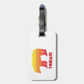 Yosemite Bear Gepäckanhänger (Rückseite vertikal)