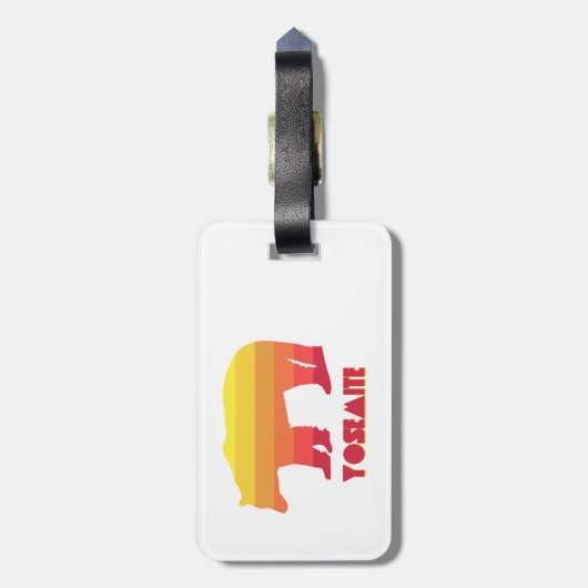 Yosemite Bear Gepäckanhänger (Rückseite vertikal)