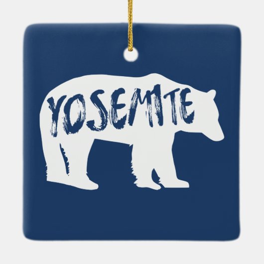 Yosemite Bear Keramikornament (Rückseite)