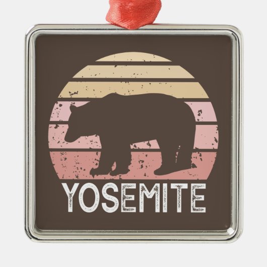 Yosemite Bear Ornament Aus Metall (Vorne)