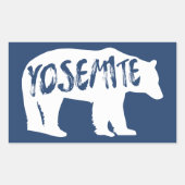 Yosemite Bear Rechteckiger Aufkleber (Vorderseite)