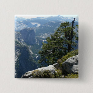 Yosemite-Bergansicht im Yosemite-Nationalpark Button