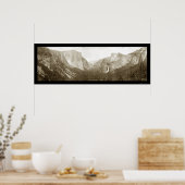 Yosemite Birdseye Foto 1915 Poster (Küche)