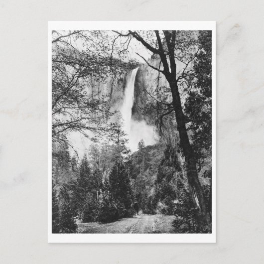 Yosemite Bridal Veil Falls Vintag California Postkarte (Vorderseite)