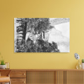 Yosemite, CA - The Ahwahnee Lodge and El Capitan Leinwanddruck (Insitu (Wohnzimmer))