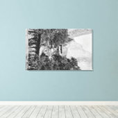 Yosemite, CA - The Ahwahnee Lodge and El Capitan Leinwanddruck (Insitu (Holzboden))