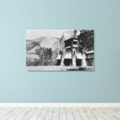 Yosemite, CA - The Ahwahnee Lodge and Valley Leinwanddruck (Insitu (Holzboden))