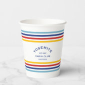 Yosemite Cabin Club Wappen Maggiore Pappbecher (Rückseite)