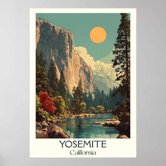 Yosemite California Art Print | Nationalpark Poster (Vorne)