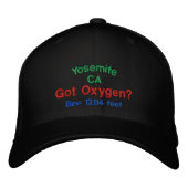Yosemite California Elevation Cap Bestickte Kappe (Vorderseite)