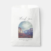 Yosemite California Gastgeschenk Hochzeit Danke Fo Geschenktütchen (Vorderseite)