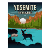 Yosemite California National Park Nature Poster (Vorderseite)