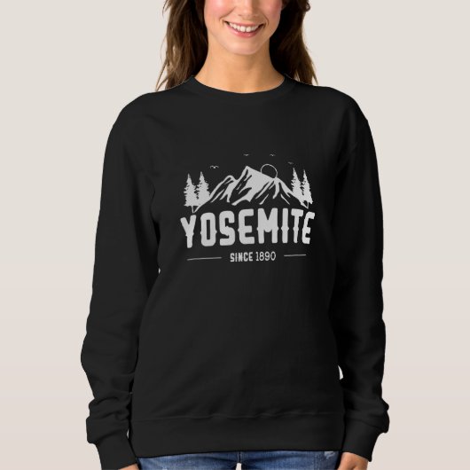 Yosemite California Nationalpark Bergsee-Zauber Sweatshirt (Vorderseite)