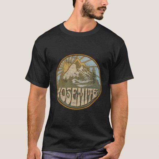 Yosemite California Naturgebirge Wandern im Freien T-Shirt (Vorderseite)