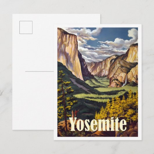 Yosemite California Postkarte (Vorne/Hinten)
