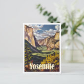 Yosemite California Postkarte (Stehend Vorderseite)